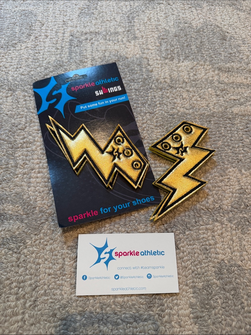 Sparkle Athletic Gold Lightning Shwings